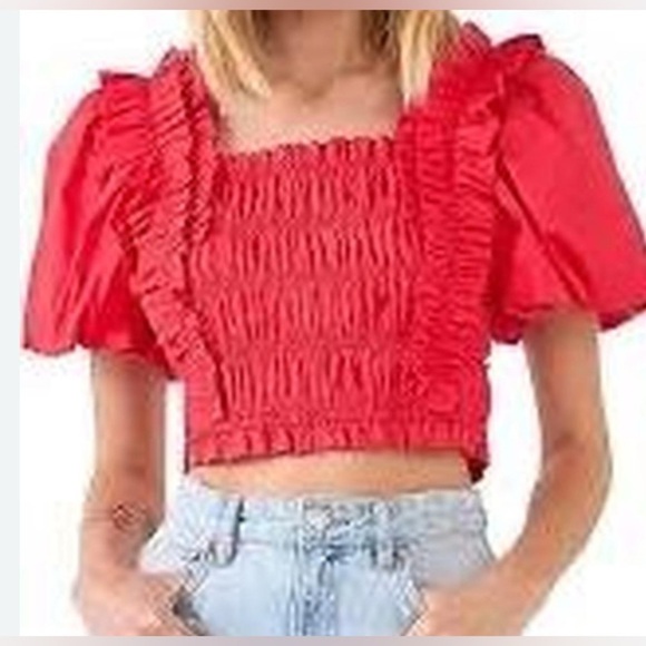Endless Rose Red Ruffled Blouse - Picture 1 of 8